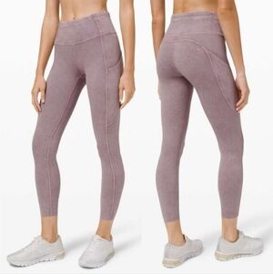 Lulu Fast Free Tight II 25" Ice Dye *Non-Reflective Ice Wash Greyish/Purple